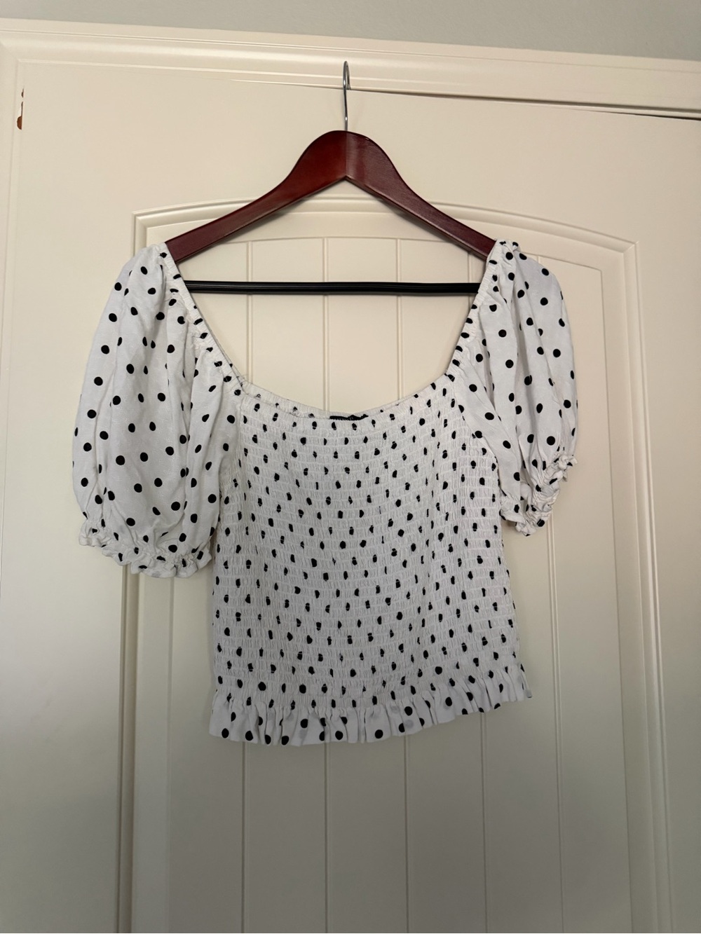 Polka Dot Puff sleeve Blouse shirt